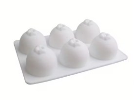 Molde silicona 6 mandarinas enteras 